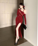 Lady's coco ロングドレス キャバドレス セクシー カットアウト スリット入り マーメイドドレス 指名 パーティー イベント JC2-ZED889186DXH343B