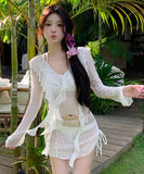 4点セット 水着 ホルターネック モノキニ ビキニ 可愛い 海 セクシー YH7-CF-2406