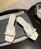 【3色】スリッパ ハイヒール 脚長効果 かわいい おしゃれ 通勤 YH5-XL-XWFD-189-5