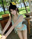 【2色】水着 ビキニ セクシー ガーリー キュート 小胸さん向け 清楚系 温泉 リゾート ビーチ INS映え JC7-DP-A23028