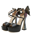 【2色】ハイヒール パンプス 蝶 エレガント 美足効果 新作 セクシー YH5-XL-JJM-3415-88