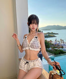水着 ビキニ セクシー 韓国風 清楚系　写真映え　リゾート ビーチ 温泉 DQ7-DP-A23048
