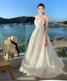 ロングドレス キャバドレス セクシー フレンチ ピュア レース切替 Vネック キャミソール ドレープ エアリー ボリューム感 JC2-XHY918830