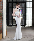 【4色】ロングドレス セクシー 高品質 披露宴 気質 マーメイドドレス 宴会 YH2-YEY18598#