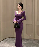 【2色】ロングドレス キャバドレス セクシー フェイクレイヤード レーストリム キャミソール 谷間魅せ 上品 タイト マーメイドワンピ 指名 JC2-DD6075