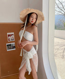 3点セットビキニ モノキニ 水着 セクシー 谷間露出 ビーチ 着痩せ おしゃれ YH7-CF743