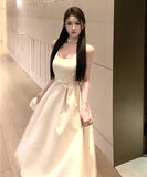 【3色】Lady's coco ロングドレス キャバドレス セクシー フレンチ ワイドストラップ エレガント タイト 上品 ウエストマーク Aライン リボンデザイン JC2-CD7-337-31130860