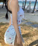 【3点セット】水着 ビキニ スカート付き かわいい フェミニン フラワー柄 小胸さん 温泉 リゾート ビーチ JC7-DP-A22963