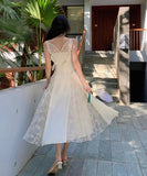 ワンピース ロングドレス レース 気質 インスタ映え 蝶 高品質 名媛風 YH2-ZED886195BH432