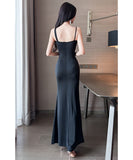 【2色】ロングドレス キャバドレス セクシー マーメイドライン キャミワンピ エレガント パーティー JC2-JX5822