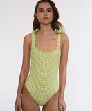 【2色】水着 ビキニ セクシー 着痩せ かわいい チェック柄 ビーチ お洒落 YH7-CF24463