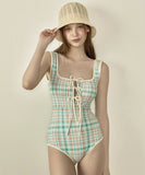 水着 ビキニ かわいい 結び ビーチ モノキニ おしゃれ 縞模様 SWEET YH7-CF-TH2440