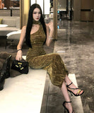 Lady's coco ロングドレス キャバドレス セクシー ワンショルダー タイト フレンチレトロ ワンショルダー パーティー JC2-XHY919311