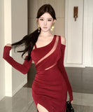 Lady's coco ロングドレス キャバドレス セクシー カットアウト スリット入り マーメイドドレス 指名 パーティー イベント JC2-ZED889186DXH343B