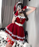 【3点セット】ミニドレス クリスマ 大人可愛い セクシー サンタ服 コスプレ チューブトップ ポップ JC2-DML31
