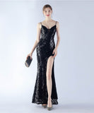 【8色】ロングドレス キラキラ パーティードレス ワンーショルダー お姫様 誕生日 演奏会 イベント宴会 WQ2-YEY31228#