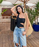 【3色】水着 韓国風 セクシー ギャル系 ドローストリング カットアウト ボディフィット 細見え 温泉 スパ リゾート ビーチ JC7-YQ-HHB6X65ZJLL