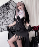 【4点セット】 セクシー コスプレ ハロウィン シスターコスチューム クロス マリア風 舞台用コスチューム 制服パーティー JC2-XJ9040
