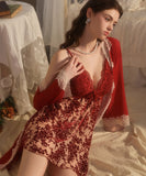 【3色】セクシー ルームウェア キャミソールネグリジェ レース パジャマ Vネック  KS8-GR5909