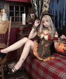 【4点セット】 かわいい コスプレ ハロウィン ダーク 魔女 ロビンフッド エルフ かかし コスチューム 制服パーティー JC2-X9051