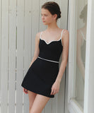 水着 ビキニ ワンピース水着 上品 小胸さん向け 細見え シンプル 温泉 リゾート ビーチ JC7-DP-A22948