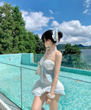 水着 ビキニ セクシー スカートフェア リーレース ギャル 小胸さん リゾート　温泉 DQ7-DP-A23039