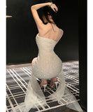 ミニドレス キャバドレス セクシー オフショルダー ベアトップ スパンコール タイトシルエット フレンチ バースデー JC2-XHY9314