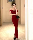 【2色】ロングドレス キャバドレス セクシー フレンチ オフショルダー 細見え エレガント フォーマルドレス JC2-WDS5560