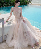 ロングドレス キャバドレス セクシー ガーリー フレンチスタイル チュール コルセット風 レース 刺繍 キャミソール フリル JC2-XHY915239