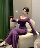 【2色】ロングドレス キャバドレス セクシー フェイクレイヤード レーストリム キャミソール 谷間魅せ 上品 タイト マーメイドワンピ 指名 JC2-DD6075