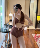 水着 モノキニ タンキニ 温泉 着痩せ おしゃれ セクシー YH7-DP-A30515