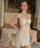 【5色】ルームウェア ランジェリー セクシー 谷間魅せ パッド付き ベルベット チュール セット 誘惑 JC8-GR6620