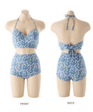 2点セット 水着 モノキニ ビキニ かわいい ヒナギク 花柄 セクシー 海辺 YH7-KSD2096