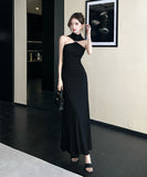 【ミニ＆ロング】ロングドレス キャバドレス セクシー オフショルダー ボディコン メタルバックル クラブ JC2-ZED885051DXH443