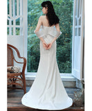 ロングドレス キャバドレス パーティードレス ピュア マーメイドドレス 上品 トレーン付き パーティー エンゲージメント バースデー JC2-JZ122