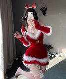 【5点セット】クリスマス 大人可愛い セクシー サンタ服 魅惑 コスチューム JC2-DML64