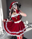 【3点セット】ミニドレス クリスマ 大人可愛い セクシー サンタ服 コスプレ チューブトップ ポップ JC2-DML31