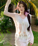 4点セット 水着 ホルターネック モノキニ ビキニ 可愛い 海 セクシー YH7-CF-2406