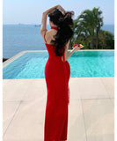 Lady's coco ロングドレス キャバドレス セクシー レース切り替え キャミソール タイト スリムフィット パーティー JC2-CD6-143-71990620