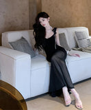 Lady's coco ロングドレス キャバドレス セクシー バックレス キャミワンピ きれいめ タイト プリーツ パーティー 二次会 JC2-XHY917009