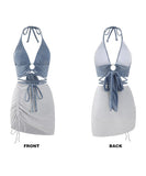 3点セット ビキニ セクシー 着痩せ 海辺 おしゃれ感 水着 hot girl YH7-CFWX3003