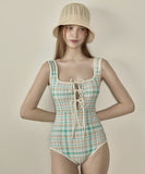 水着 ビキニ かわいい 結び ビーチ モノキニ おしゃれ 縞模様 SWEET YH7-CF-TH2440