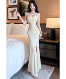 【2色】ロングドレス キャバドレス セクシー マーメイドライン キャミワンピ エレガント パーティー JC2-JX5822