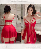 【3色】ルームウェア ランジェリー セクシー レース ディープVネック フロントオープン シースルーメッシュ 透け感 誘惑 イチャラブ JC7-JJ1687