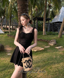 2色 水着 おしゃれ Aライン 着瘦せ チュール かわいい ビキニ モノキニ YH7-KSD2343