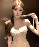 Lady's coco ミニドレス キャバドレス セクシーギャル  きれいめ モダンチャイナードレス ボディコン レース JC2-ZED882627DXH437A