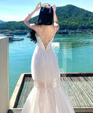 ロングドレス キャバドレス セクシー プリーツ キャミソール エアリー 清楚感 バックオープン デイリー使い 指名 JC2-XHY9304