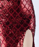 【8色】ロングドレス キラキラ パーティードレス ワンーショルダー お姫様 誕生日 演奏会 イベント宴会 WQ2-YEY31228#