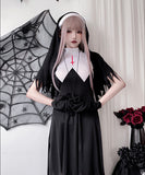 【4点セット】 セクシー コスプレ ハロウィン シスターコスチューム クロス マリア風 舞台用コスチューム 制服パーティー JC2-XJ9040