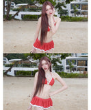 水着 ビキニ セクシー ドット柄 ガーリー スカート付きビキニ 小胸さん向け 温泉 リゾート JC7-DP-A23002